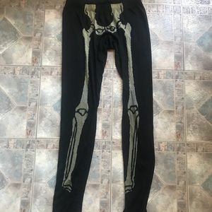 Bernhard Willhelm skeleton leggings